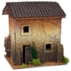 Casa efecto piedra cm 18x13x19,5h Mundo Belenes 2