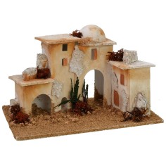 Minaret with three arches cm 20x12x11.5 h for statues 5-6 cm