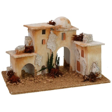 Minarete con tres arcos de 20x12x11,5 cm de altura para estatuas de 5-6 cm Mundo