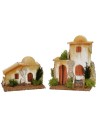 Pair of minarets with dome and stairs cm 11x8x15 h for statues