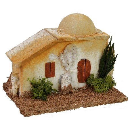 Coppia di minareti con cupola e scale cm 11x8x15 h per statue