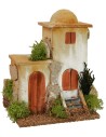 Pareja de minaretes con cúpula y escaleras de 11x8x15 cm de