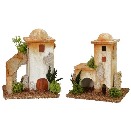 Pair with two floors with side arch 11x8x13h cm for 3-3.5cm