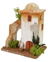 Pair with two floors with side arch 11x8x13h cm for 3-3.5cm
