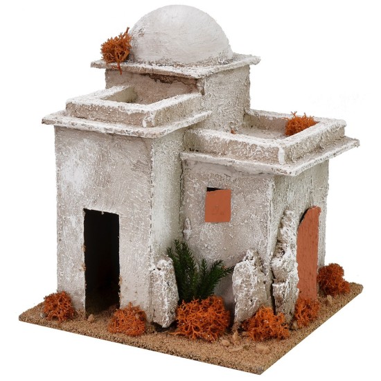 Palestinian minaret finished on all sides 16x16x18h cm