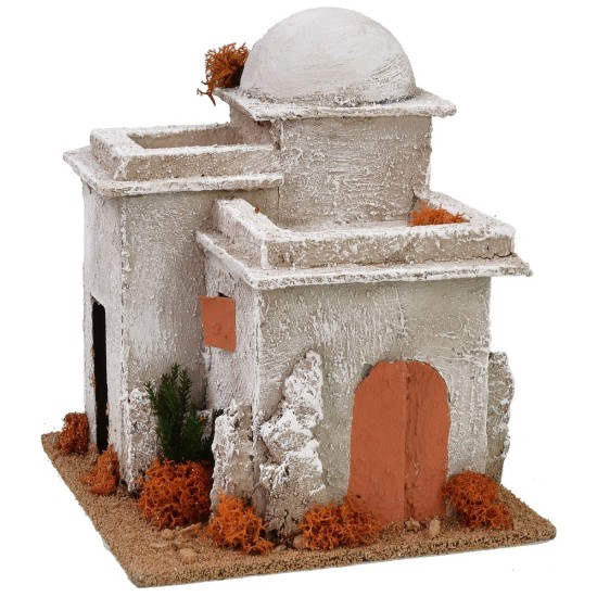 Palestinian minaret finished on all sides 16x16x18h cm