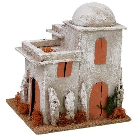 Minareto palestinese rifinito su tutti i lati cm 16x16x18h