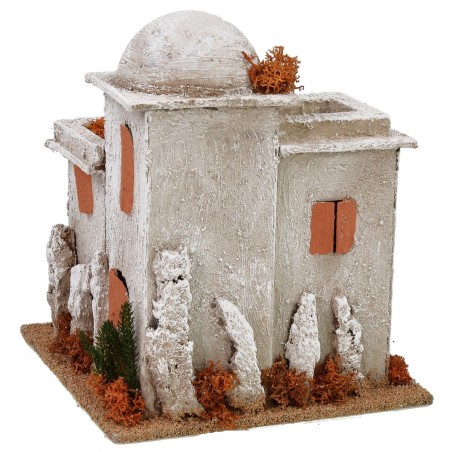 Minareto palestinese rifinito su tutti i lati cm 16x16x18h