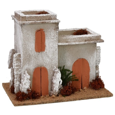 Palestinian minaret with square roofs 20x12x16.5h cm