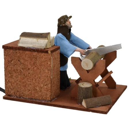 Leñador en movimiento serie 12 cm Mundo Belenes