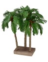 Tres palmeras con base de 24-22-21 cm h Mundo Pesebre