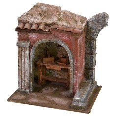Ambientación taller del herrero para belén de 19,5x14,5x21 cm 2