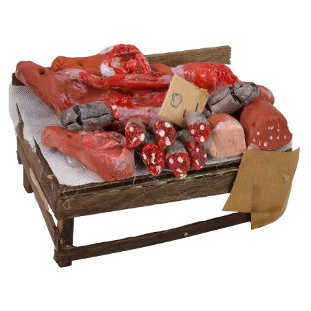 Banco del macellaio cm 9x6,5x6,5 h Mondo Presepi