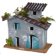 Casa settecentesca con torretta cm 13x7x13 h 2