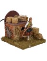 Campesino con hoz en movimiento serie Landi Moranduzzo 10 cm