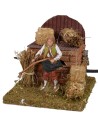 Campesino con hoz en movimiento serie Landi Moranduzzo 10 cm