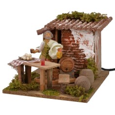 Hostelero en movimiento serie 10 cm Mundo Pesebres