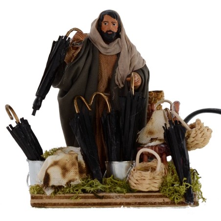 Sombrerero oriental en movimiento serie 10 cm Mundo Belenes