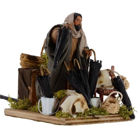 Sombrerero oriental en movimiento serie 10 cm Mundo Belenes