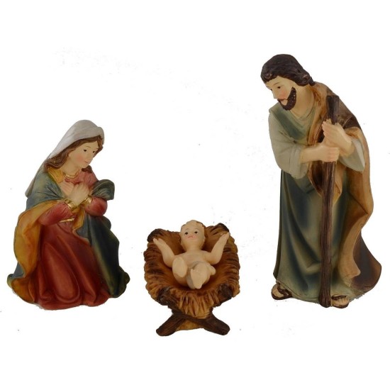 Natividad 3 figuras 12 cm en resina Mundo Pesebres