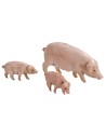 Juego de 12 animales de corral Landi Moranduzzo para estatuas