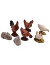 Set 12 animali da cortile Landi Moranduzzo per statue 10 cm