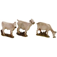 Set 2 capre e vitello serie 10 cm Landi Moranduzzo