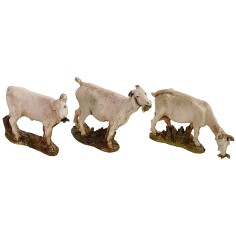 Set 2 capre e vitello serie 10 cm Landi Moranduzzo 2