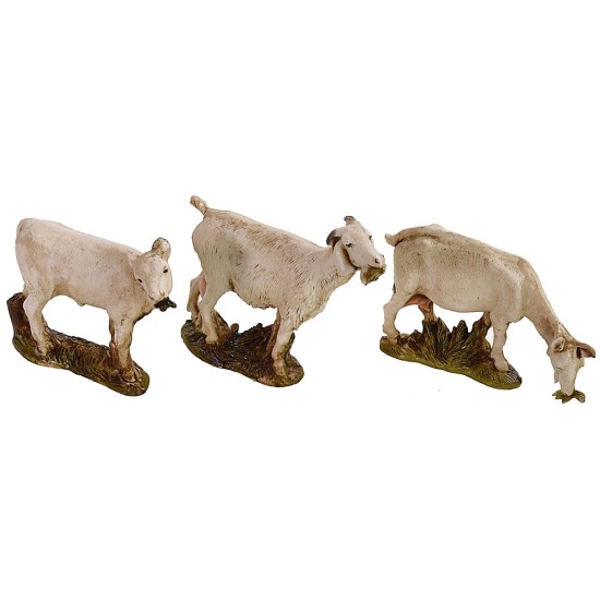 Set 2 capre e vitello serie 10 cm Landi Moranduzzo