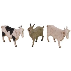 Conjunto de 3 Cabras Landi Moranduzzo para estatuas de 10 cm Mundo Pesebres 2
