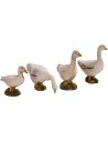 Conjunto de 4 gansos Landi Moranduzzo para estatuas de 10 cm
