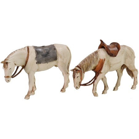 Set 2 cavalli serie 10 Landi Moranduzzo Mondo Presepi