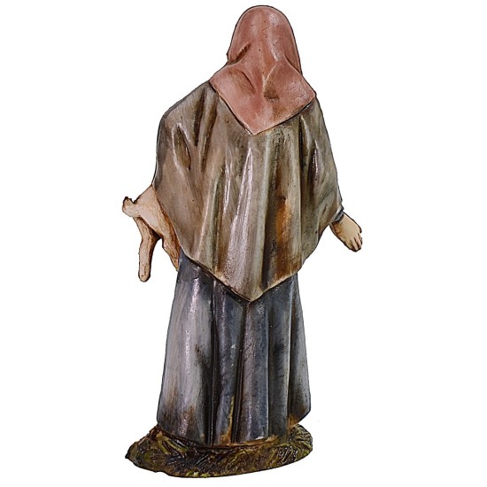 Campesina con conejo 10 cm Landi Moranduzzo Mundo Pesebres