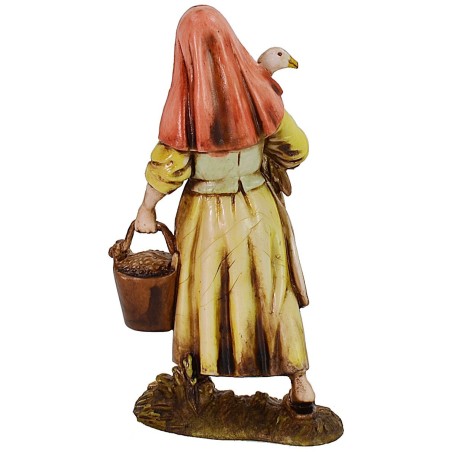 Donna con oca 10 cm Landi Moranduzzo