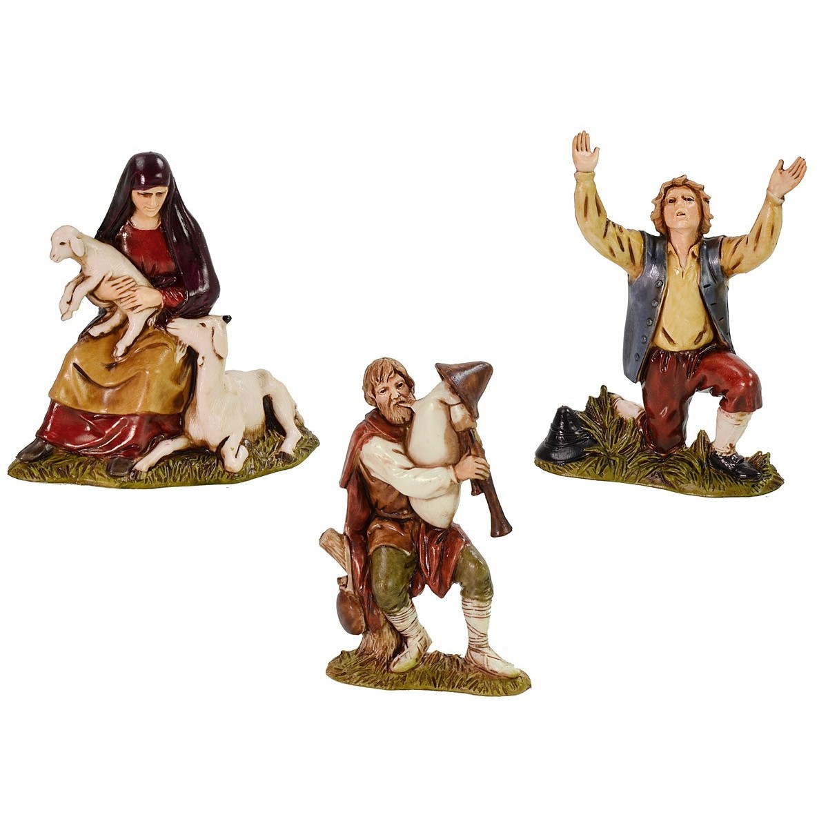 Set of 3 statues for crib series 10 cm Landi