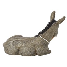 Asino sdraiato con briglie Landi Moranduzzo per statue 10 cm 2