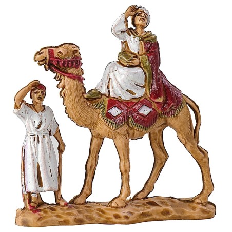 Tre Re magi cm 3,5 a cammello Mondo Presepi