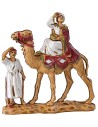 Tres Reyes Magos de 3,5 cm en camello Mundo Pesebres