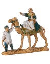 Tres Reyes Magos de 3,5 cm en camello Mundo Pesebres