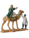 Tres Reyes Magos de 3,5 cm en camello Mundo Pesebres