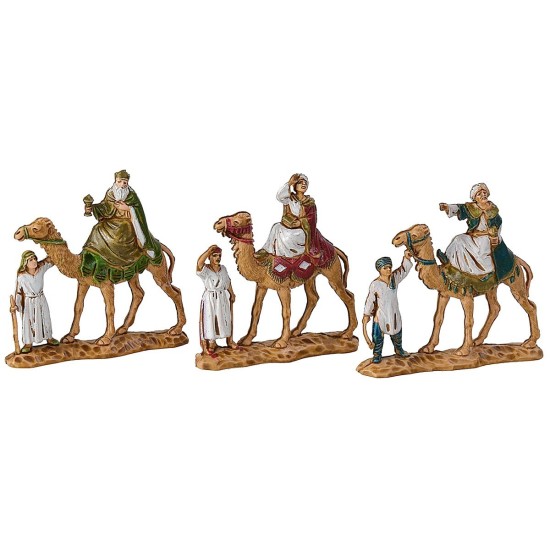 Tre Re magi cm 3,5 a cammello Landi Moranduzzo