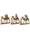 Tres Reyes Magos de 3,5 cm en camello Landi Moranduzzo