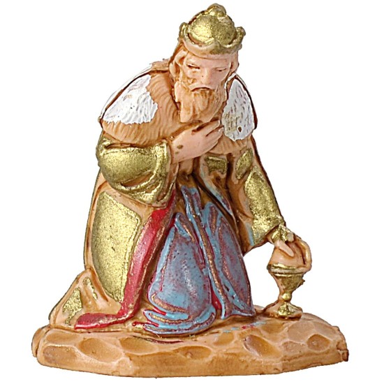 Tres Reyes Magos en pie de 3,5 cm Mundo Belenes