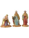 Tres Reyes Magos en pie de 3,5 cm Mundo Belenes