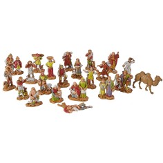 21 Personajes + camello cm 3,5 -Estatuas belén Landi Moranduzzo 2