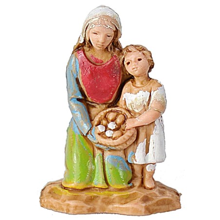 21 Personaggi + cammello cm 3,5 -Statue presepe Landi