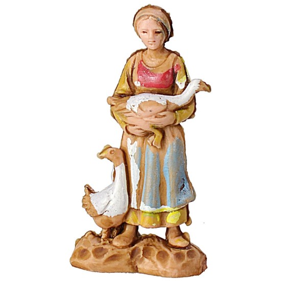 21 Personajes + camello cm 3,5 -Estatuas belén Landi Moranduzzo