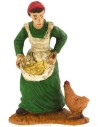 Contadina con gallina serie Oliver cm 5