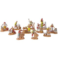 Set 11 Artisans nativity scene 3.5 cm Landi Moranduzzo 2