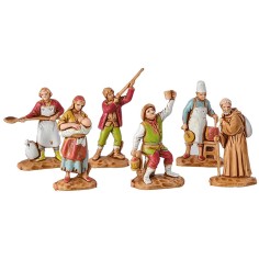 Set of 6 Landi statues 3.5 cm - 0369